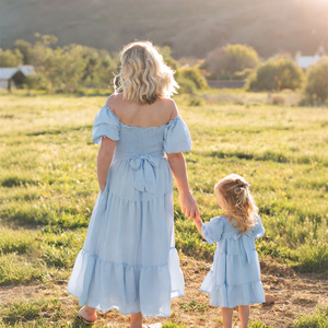 Hongbo robe élégante <span class=keywords><strong>maman</strong></span> <span class=keywords><strong>et</strong></span> fille robe fille personnalisée <span class=keywords><strong>et</strong></span> <span class=keywords><strong>maman</strong></span> tenues assorties robes solides de luxe manches bouffantes <span class=keywords><strong>maman</strong></span> <span class=keywords><strong>et</strong></span> <span class=keywords><strong>moi</strong></span> - Product Image 3