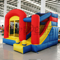 Château gonflable commercial Wolong en PVC et nylon avec toboggan, capacité de 100 à 500 kg pour 5 à 8 enfants, équipement de jeu portable pour l'extérieur
