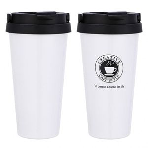 Mug à café isotherme en acier inoxydable à double paroi, 500 ml, finition mate, avec logo personnalisé, modèle 2023, idéal pour les voyages, cadeau - Product Image 1
