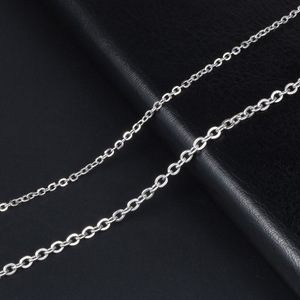 <b>Titanium</b> Steel Couple's Simple O-Shape <b>Chain</b> Necklace 1.5mm 2.5mm Men Women Gift Jewelry CE463 - Product Image 4