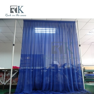 Wholesale Pipe <b>Stand</b> Pipe and Drape Aluminum Standing Curtain System Black Fabric <b>Backdrop</b> Kit Detachable - Product Image 4