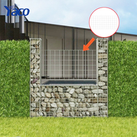 YACO Gabion soudé galvanisé à chaud 30x30x100cm, maille carrée 4mm, fil de fer galvanisé, assemblage facile, haute résistance à la traction
