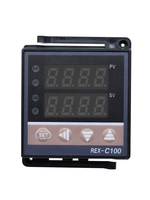 Contrôleur de thermostat numérique PID RKC REX-C100 avec relais SSR 40DA et sonde thermocouple K de 1 m – Instruments de mesure de température