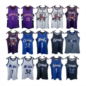M & N Raptors sihirli kulübü gerileme jersey Carter McGrady klasik jersey yüksek kalite quickdry basketbol giysileri üniforma
