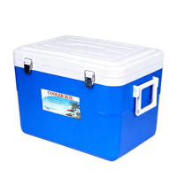 Ensemble de glacières carrées isothermes modernes orange et bleues de qualité alimentaire, capacités 5L/13L/26L/45L, pour le camping et le stockage extérieur Itoo