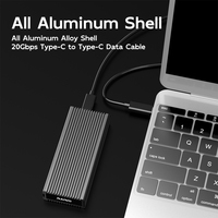 Carcasa Externa MAIWO M.2 NVMe a Tipo-C, USB-C a M.2 M-Key SSD, 20Gbps, Compatible con SSD NVME 2280 para Laptop, PC y Teléfono