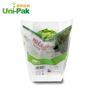 工厂批发便携式绿色储存食品级塑料袋包装食品蔬菜