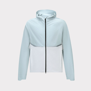 Veste légère tissée personnalisable pour homme, veste minimaliste respirante de haute qualité, imperméable et coupe-vent, veste noire - Product Image 5