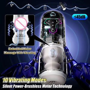 Masturbateur Électrique Vibrant Rotatif et Aspirant pour Homme, Entraîneur de Pénis, Type 'Airplane Cup', à Frottement Inversé, pour Adultes - Product Image 4