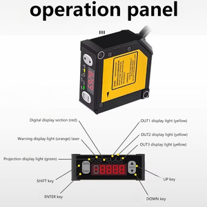 400mm Long Range CMOS Laser Displacement Sensor SX-HL250 NPN PNP kỹ thuật số + analog đầu ra RS485 500μs 20μm Độ chính xác cao phát hiện - Product Image 3