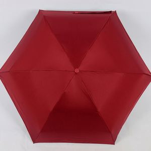 Wsy745 Custom Branded 5 Fold Portable Foldable Uv Protection Capsule Wholesale High Quality Mini <b>Pocket</b> Umbrella With Logo - Product Image 3