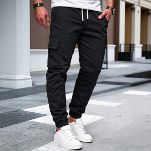 <span class=keywords><strong>Pantaloni</strong></span> Cargo PASUXI Multi-Tasca a Vita Alta, Leggeri e Traspiranti per Uomo, <span class=keywords><strong>Pantaloni</strong></span> da Palestra e Fitness, Vestibilità Comoda, Stile Athleisure - Product Image 3