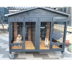 Mangeoire moderne <span class=keywords><strong>pour</strong></span> chien pliable et rotative, avec bac à déjections extractible, en acier inoxydable et construction en bois, facile à nettoyer, <span class=keywords><strong>pour</strong></span> salon - Product Image 6