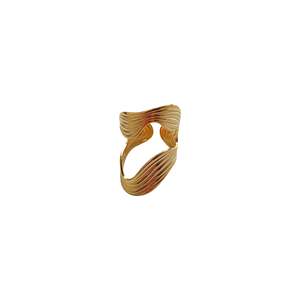 Fashion <b>Rings</b> PVD Gold Plated 316L Stainless Steel Sustainable Resistant Design - Product Image 1