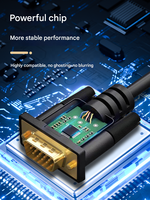 Cable Adaptador HDMI a VGA - Convertidor HDMI Macho a VGA Hembra para Proyector, Laptop, PC de Escritorio, Monitor, Pantalla