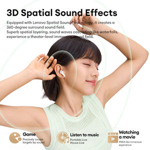 Écouteurs intra-auriculaires Lenovo <span class=keywords><strong>LES</strong></span>-104 BT 6.0 TWS avec réduction de bruit ENC, écouteurs de jeu à faible latence, écouteurs sportifs étanches - Product Image 5