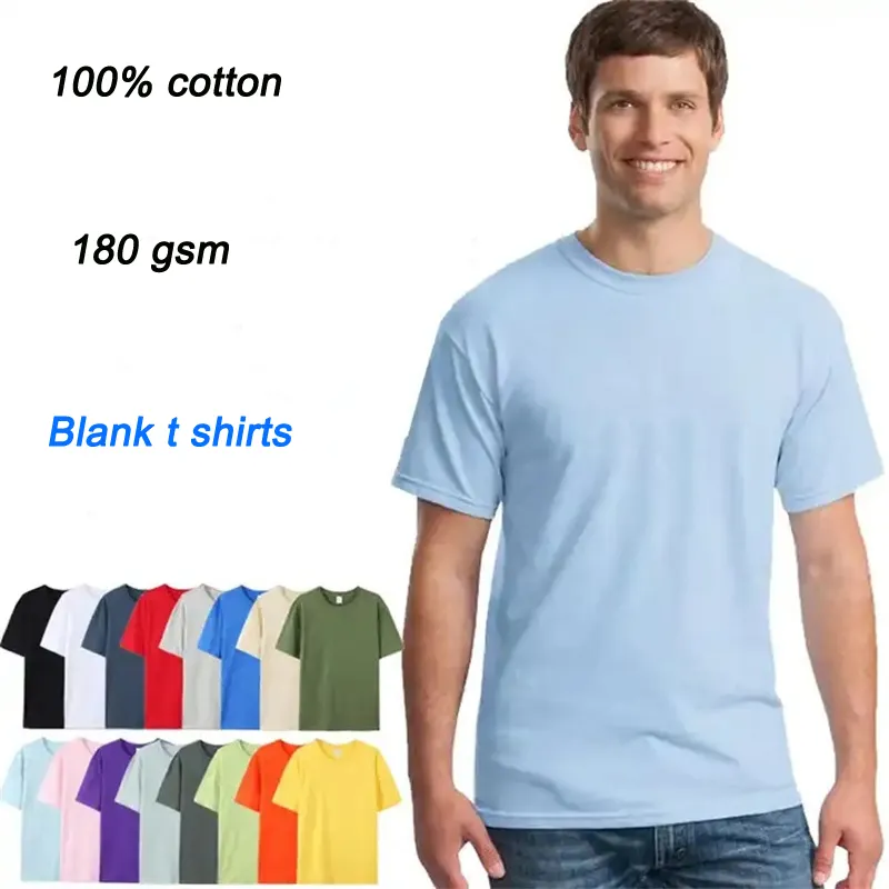 YG374 venta al por mayor 100% algodón personalizado hombres camiseta impresión su marca camiseta hombres gráfico camisetas mujeres camisetas de gran tamaño