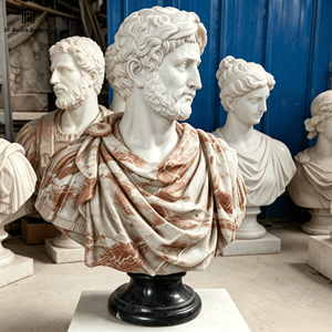 <span class=keywords><strong>Busto</strong></span> Scultoreo in Marmo Naturale Intagliato a Mano su Misura, Stile Europeo, <span class=keywords><strong>Statua</strong></span> Realistica di Celebrità per Gallerie e Arredamento Domestico - Product Image 6