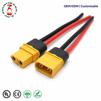 Connecteur mâle-femelle XT90 d'usine, paire de fils en silicone 10AWG, 200 ° C 90A pour drone RC, UAV, stockage d'énergie solaire, EV, OEM, ODM