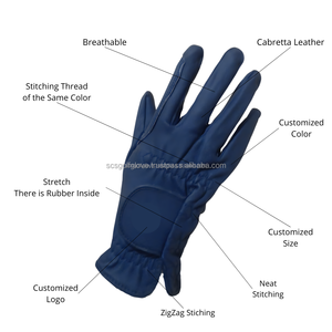 Agarre y comodidad superiores con nuestros guantes de golf de cuero genuino con logotipo personalizado premium, hechos de cuero Cabretta transpirable, para mano derecha. - Product Image 5