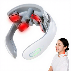 Pétrissage 3D Shiatsu Portable Chauffant Masseur De Cou Sans Fil Corps Masseur Soulagement De La Douleur Électrique Impulsion Cervicale Cou Dos Masseur - Product Image 1