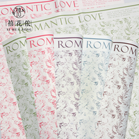 Papier d'emballage pour fleurs imperméable Xihuanong Lvye Time OPP, feuille d'emballage cadeau pour bouquet, fournitures en gros pour fleuristes