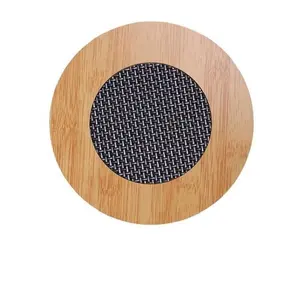 Manteles individuales circulares de madera de 15cm para mesa, cazuela, tienda, cocina, estera de aislamiento térmico gruesa, estera para cena, ollas y sartenes, estera para platos