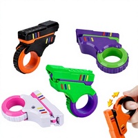 Bestseller transfrontalier A-ZU SE Pistolet de décompression multifonctionnel anti-stress en plastique avec jeu de pousser les cartes et fixation magnétique