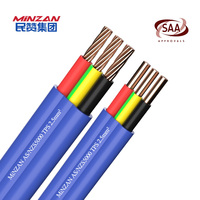 MiNZAN TPS-Kabel 2*1,5 mm2 3*1,5 mm2 Klasse 2 Kupferkern-Flach-Doppel-und Erdung kabel für die Unterbringung elektrischer Haushalts geräte