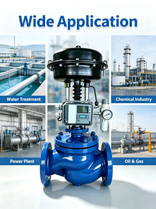 Vanne de régulation pneumatique à commande pneumatique avec électropneumatique pour le contrôle de processus - Product Image 1