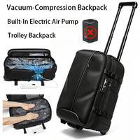 Ransel Laptop OEM ODM Logo Kustom, Ransel Kompresi Vakum Dengan Pompa Udara Terintegrasi, Dapat Diperluas Multifungsi Untuk Perjalanan