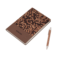 Cuaderno Ecológico de Cuero con Cubierta Suave de Fibra de Café Reciclado, Planificador