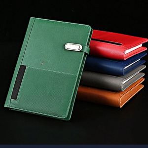 Carnet A5 personnalisé avec logo, Powerbank sans fil 8000 mAh, USB, Cadeau Saint-Valentin, Assurance automobile, Brodé - Product Image 3