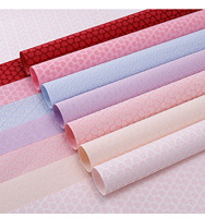 Aierflorist Saint-Valentin : Fleurs en papier 3D texturées de haute qualité, gaufrées en forme de cœur, emballées à la main, tendance