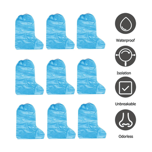 คุณภาพดี น้ําหนักเบากันฝุ่น กันน้ํา โปร่งใส ฝาครอบรองเท้าแบบกําหนดเอง ฝาครอบรองเท้า pe แบบใช้แล้วทิ้ง - Product Image 4