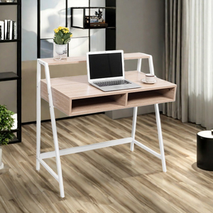 Thiết kế mới nhà văn phòng PC bàn đơn giản kim loại máy tính bảng với ngăn kéo và ghế Bộ đồ nội thất văn phòng - Product Image 1