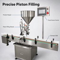 Machine de remplissage manuelle SINBON pour bouteilles de 250 ml, remplisseur à piston pour lait, eau, jus, miel, crème, produits de soin, lotion, huile