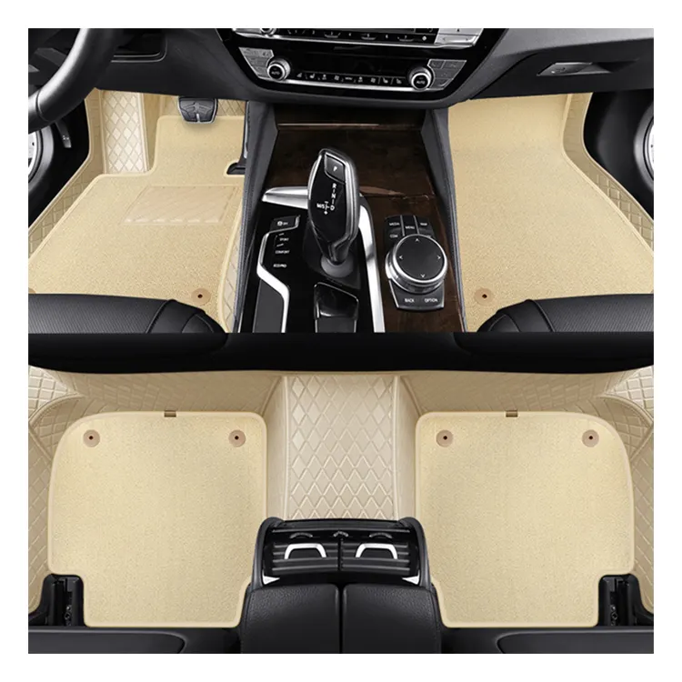 2022 Hot Sale Neueste Doppels chicht Luxus 3D 5D 7D Luxus Auto Teppich Boden Fußmatten Zubehör Interieur