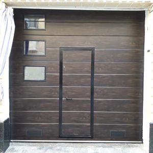 <span class=keywords><strong>Porte</strong></span> sectionnelle industrielle automatique <span class=keywords><strong>avec</strong></span> <span class=keywords><strong>porte</strong></span> à battant, acier isolé 42 mm, CE, usage intensif pour entrepôt, usine, quai <span class=keywords><strong>de</strong></span> chargement - Product Image 4