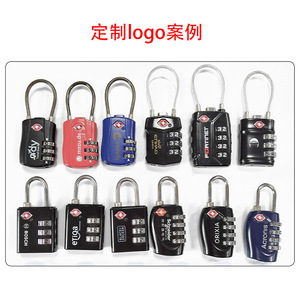 TSA Approved Combination Lock Zinc Alloy Wire Rope <b>Padlock</b> For Travel Home Security Theft Prevention - Product Image 1