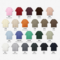 Vente en gros T-shirt surdimensionné vintage vieilli coton uni lourd DTG personnalisé imprimé pour Streetwear lavage à l'acide hommes t-shirt