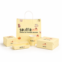 Caja de Papel Desechable Personalizada para Donuts, Soufflé, Cupcakes, Galletas, Pasteles Dulces, Caja de Empaque para Macarons y Postres