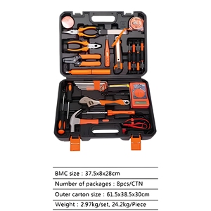 Kit <span class=keywords><strong>d</strong></span>'outils de réparation pour électricien avec multimètre, fer à souder et outils à main, coffret rigide pour la réparation électrique domestique et le bricolage - Product Image 5