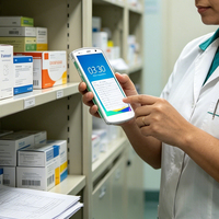 Escáner de Código de Barras Inalámbrico MT6762 Android 12, PDA con Impresora, 4G, RFID, para Logística y Medicina