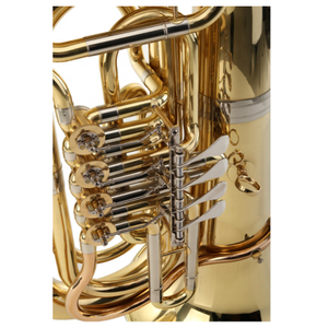 <span class=keywords><strong>Tuba</strong></span> <span class=keywords><strong>Trompette</strong></span> Professionnelle SEASOUND OEM Bb à 4 Pistons Rotatifs Dorés, Alésage de 20 mm, Diamètre du Cloche de 375 mm, JYTU0746 - Product Image 2