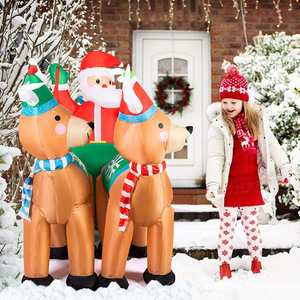 Slitta gonfiabile natalizia da esterno con renne e Babbo <span class=keywords><strong>Natale</strong></span>, all'ingrosso dalla fabbrica, ideale come regalo di <span class=keywords><strong>Natale</strong></span> <span class=keywords><strong>per</strong></span> i più piccoli - Product Image 5