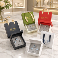 Boîtes à bijoux en papier style tiroir pour bracelets et colliers, avec poignée, pour emballer des colliers et des boucles d'oreilles
