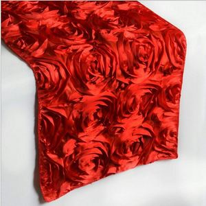 Camino de Mesa Satinado 3D Ecológico, Decorativo para Hotel, Bordado con Rosas, Adorno para Bodas del Fabricante - Product Image 3