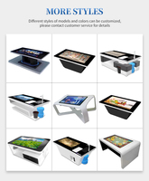 Mesa de juego con pantalla táctil mesa de centro inteligente mesa de pantalla táctil interactiva para restaurante