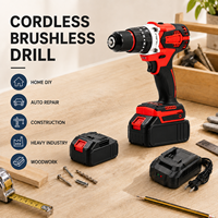 Perceuse-visseuse sans fil professionnelle 20V, moteur sans balais, batterie lithium, pour bois et métal